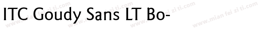 ITC Goudy Sans LT Bo字体转换
